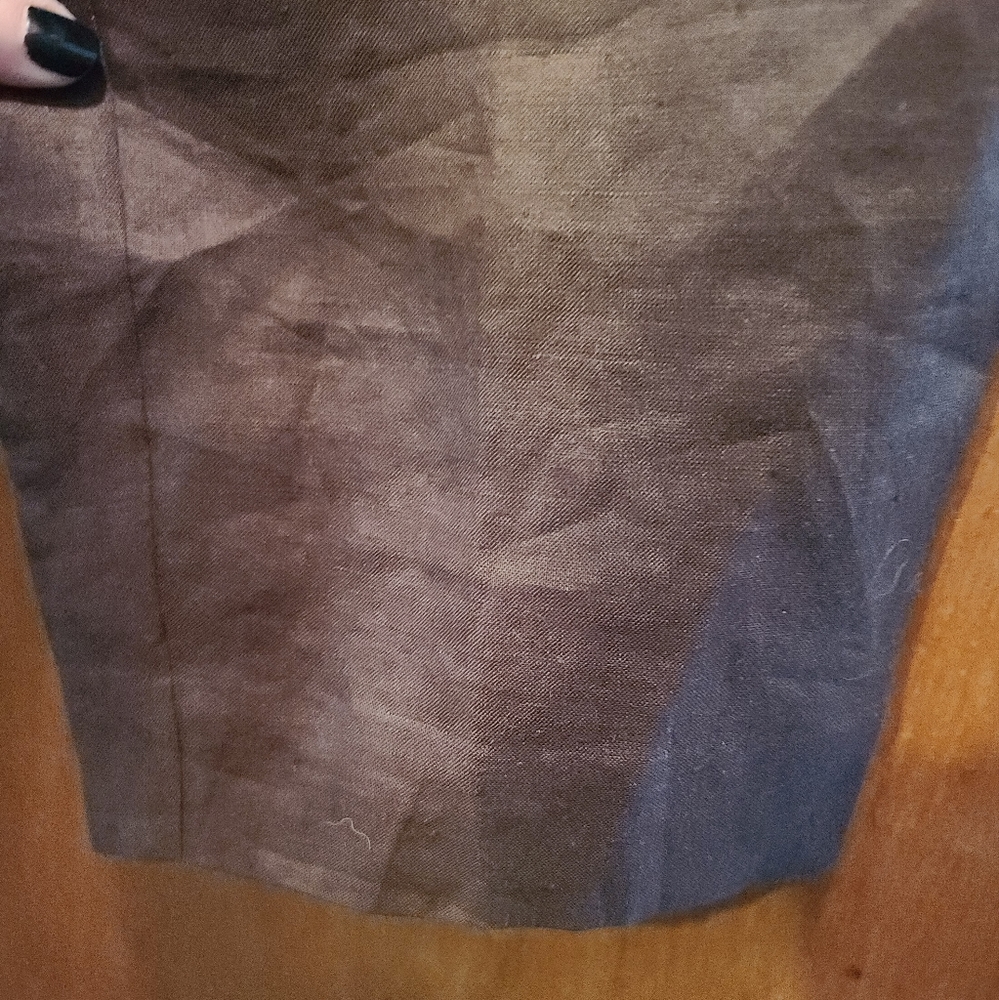 Allison Taylor linen chocolate peddle pushers capris👖 pants sz8 - Picture 2 of 8